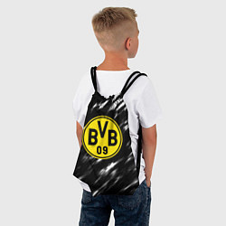 Рюкзак-мешок Borussia штрихи красок текстура, цвет: 3D-принт — фото 2