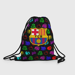 Рюкзак-мешок Barcelona neon games logo, цвет: 3D-принт