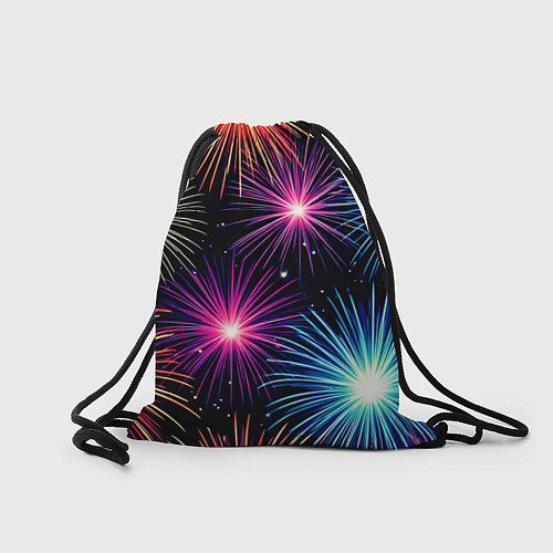 Мешок для обуви Стилизованный праздничный салют / 3D-принт – фото 2