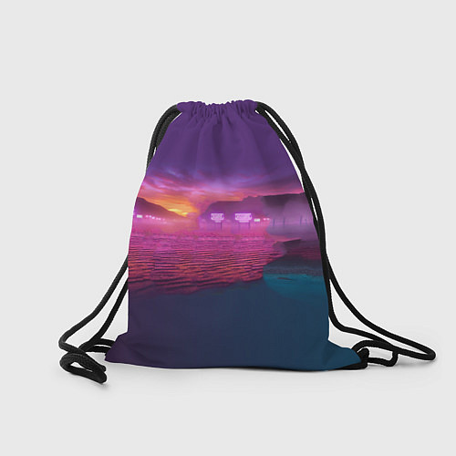 Мешок для обуви Venom near his motorcycle - ai art fantasy / 3D-принт – фото 2