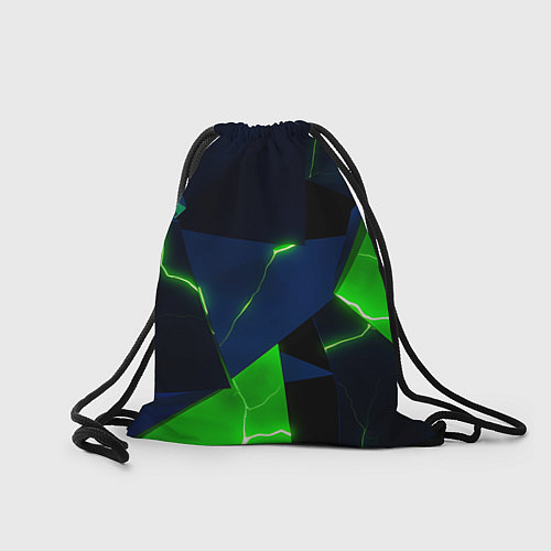 Мешок для обуви Neon tile green / 3D-принт – фото 2