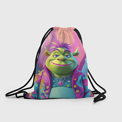 Рюкзак-мешок Шрек с фиолетовыми волосами, цвет: 3D-принт