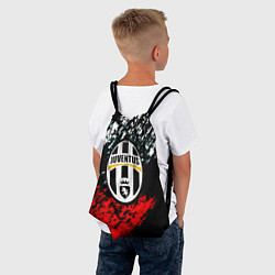 Рюкзак-мешок Juventus краски штрихи текстура, цвет: 3D-принт — фото 2