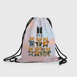 Рюкзак-мешок Корги BTS, цвет: 3D-принт