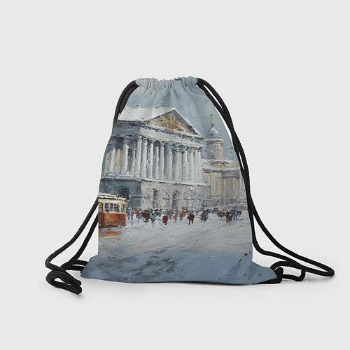 Мешок для обуви Зимний Питер красками / 3D-принт – фото 2