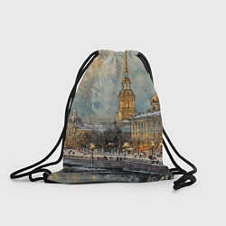 Рюкзак-мешок Новогодний салют в Питере, цвет: 3D-принт