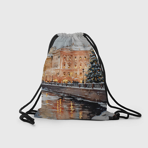 Мешок для обуви Новогодняя елка в Питере / 3D-принт – фото 2