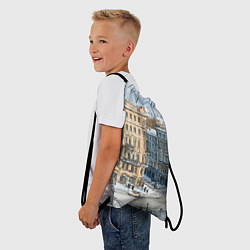 Рюкзак-мешок Зимняя улица Питера, цвет: 3D-принт — фото 2