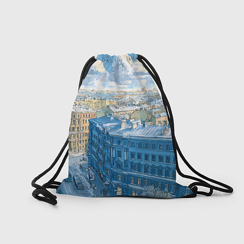 Мешок для обуви Зимний утренний Питер / 3D-принт – фото 2