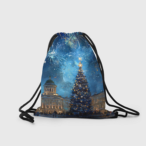 Мешок для обуви Новый год Санкт-Петербург / 3D-принт – фото 2