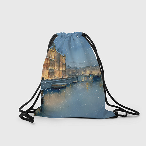 Мешок для обуви Новогодний Питер / 3D-принт – фото 2