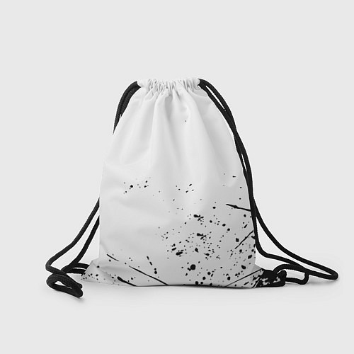 Мешок для обуви Ювентус черные краски всплеск / 3D-принт – фото 2