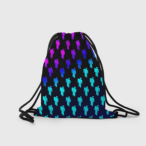 Мешок для обуви Barcelona люди градиент неон / 3D-принт – фото 2