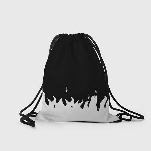 Мешок для обуви Ювентус белый огонь текстура / 3D-принт – фото 2