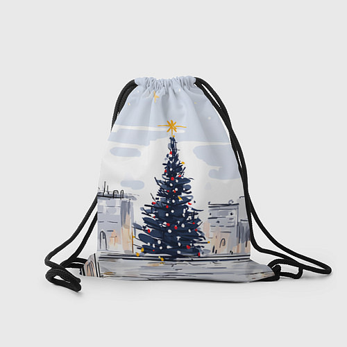 Мешок для обуви Новый год минимализм / 3D-принт – фото 2