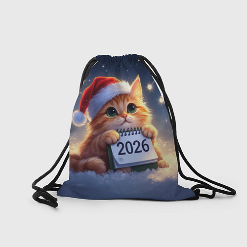 Мешок для обуви Кот который ждет новый год / 3D-принт – фото 2