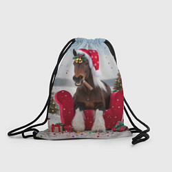 Мешок для обуви Новогодний конь