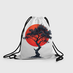Мешок для обуви Японское дерево и солнце