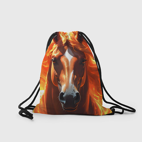 Мешок для обуви Статная огненная лошадь / 3D-принт – фото 2