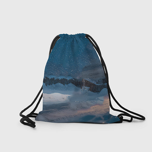 Мешок для обуви Новогодняя лошадка с повозкой / 3D-принт – фото 2