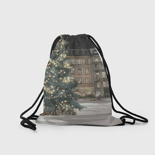 Мешок для обуви Елка во дворе / 3D-принт – фото 2