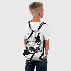 Рюкзак-мешок Реал Мадрид краски полосы, цвет: 3D-принт — фото 2