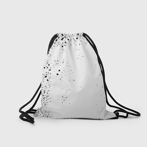 Мешок для обуви Реал Мадрид черно белые краски / 3D-принт – фото 2