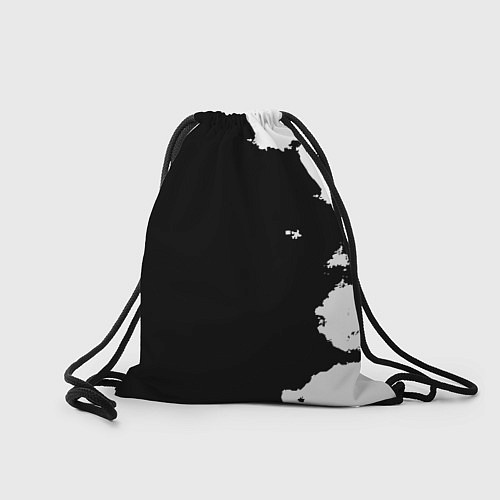 Мешок для обуви Реал Мадрид черно белые краски / 3D-принт – фото 2