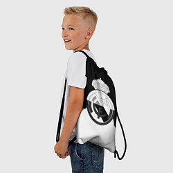 Рюкзак-мешок Реал Мадрид огонь белый, цвет: 3D-принт — фото 2