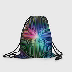 Рюкзак-мешок Линейная графика, цвет: 3D-принт