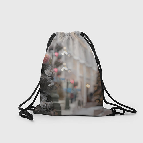 Мешок для обуви Новогодняя лошадка у елки / 3D-принт – фото 2