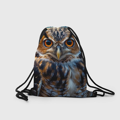 Мешок для обуви Лунная сова в лесу / 3D-принт – фото 2