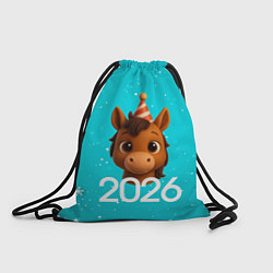 Рюкзак-мешок Голова лошадки, цвет: 3D-принт