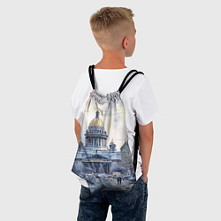 Рюкзак-мешок Санкт-Петербург зимний город, цвет: 3D-принт — фото 2