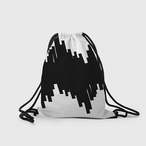 Мешок для обуви Реал Мадрид белая геометрия / 3D-принт – фото 2