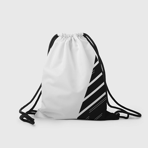 Мешок для обуви Ювентус полосы геометрия текстура / 3D-принт – фото 2