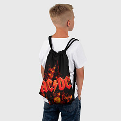 Рюкзак-мешок AC/DC Flame, цвет: 3D-принт — фото 2