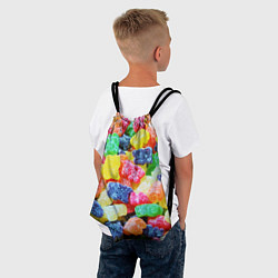 Рюкзак-мешок Мармеладные мишки, цвет: 3D-принт — фото 2