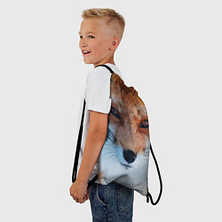 Рюкзак-мешок Взгляд лисы, цвет: 3D-принт — фото 2