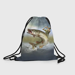 Рюкзак-мешок Дерзская щука, цвет: 3D-принт