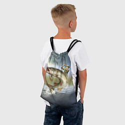 Рюкзак-мешок Дерзская щука, цвет: 3D-принт — фото 2