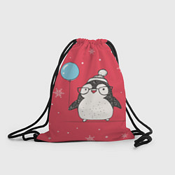 Рюкзак-мешок Влюбленная пингвинка, цвет: 3D-принт