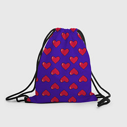 Рюкзак-мешок Hearts Pattern, цвет: 3D-принт