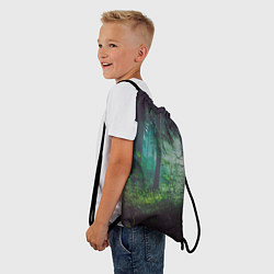 Рюкзак-мешок Таинственный лес, цвет: 3D-принт — фото 2