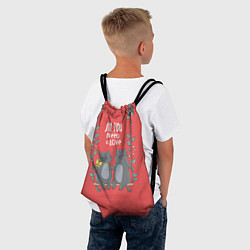 Рюкзак-мешок Кисули Love, цвет: 3D-принт — фото 2
