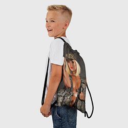 Рюкзак-мешок Девушка в форме, цвет: 3D-принт — фото 2