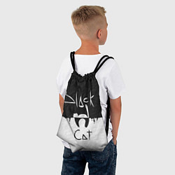 Рюкзак-мешок Black cat, цвет: 3D-принт — фото 2