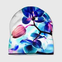 Шапка Фиолетовая орхидея, цвет: 3D-принт