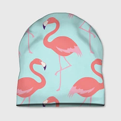 Шапка Розовые фламинго