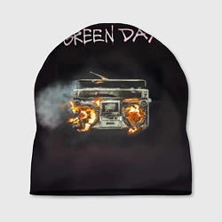 Шапка Green Day магнитофон в огне, цвет: 3D-принт